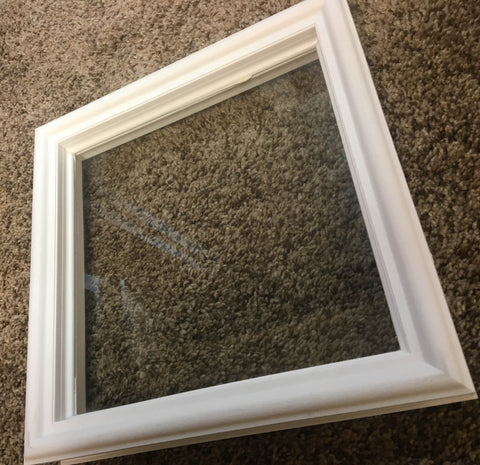 Diamond Replacement Window for Elixir Doors in White