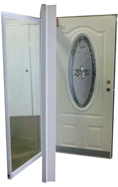 34 x 76RH Elixir Series 7000 Housetype Combo Front Door with with Oval  Window