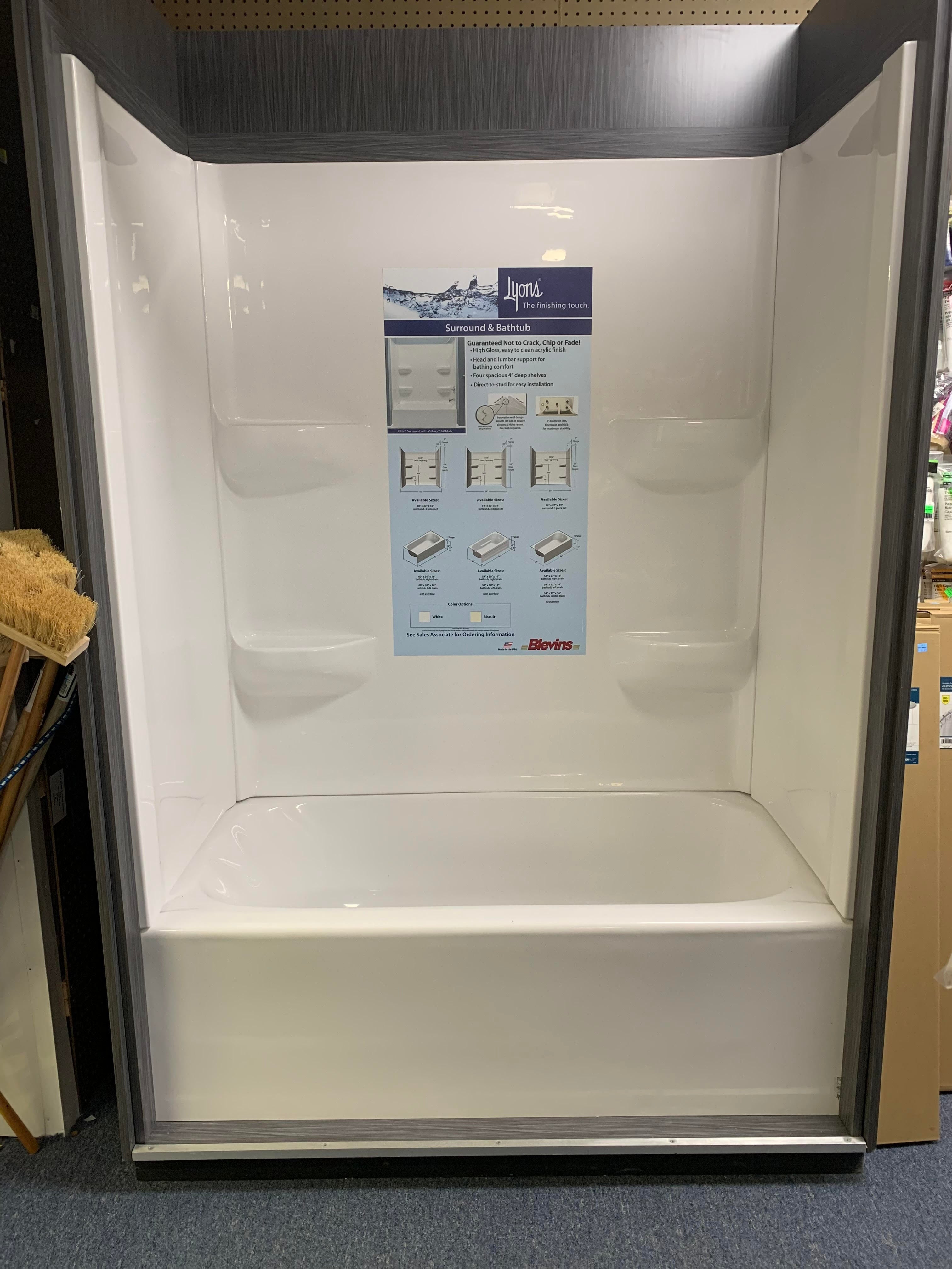 54" x 27" Fiberglass Tub Unit – M&L Mobile Home Supply