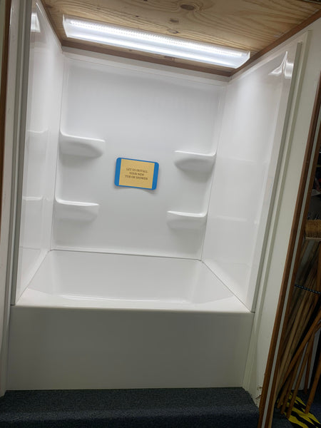 54x42 Garden Tub with Fiberglass Wall Kit