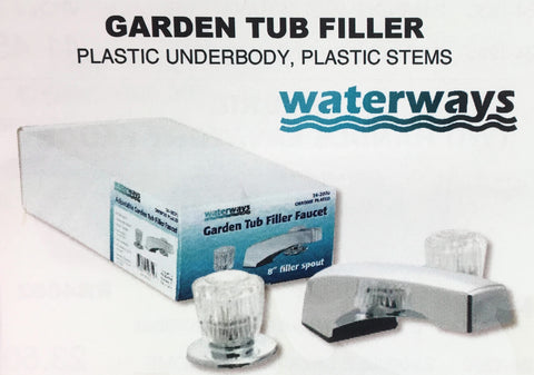8" Adjustable Garden Tub Filler Faucet Filler Spout