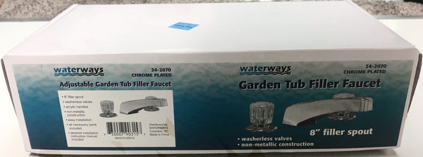 8" Adjustable Garden Tub Filler Faucet Filler Spout