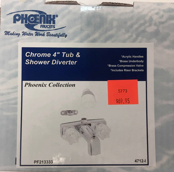 4" Tub and Shower Exposed Faucet