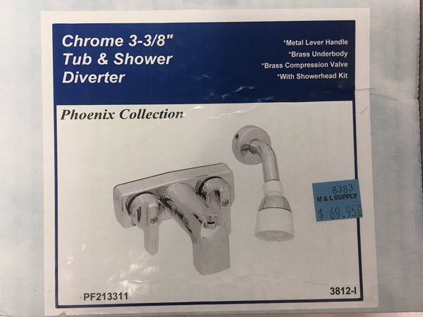 3-3/8" Tub and Shower Concealed Faucet