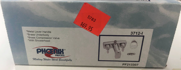 3-3/8" Tub and Shower Exposed Faucet