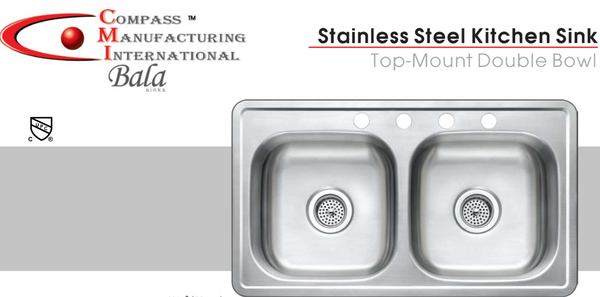 Stainless Steel Double Bowl Kitchen Sink