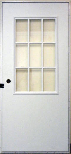 Elixir Exterior Outswing Door with 9 Light Cottage Window Series 200