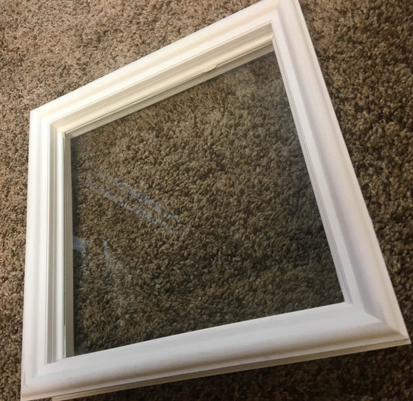 Diamond Replacement Window for Elixir Doors in White