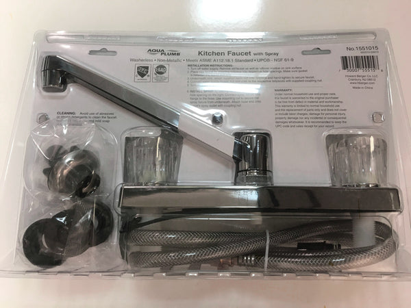 8" Kitchen Faucet with Spray