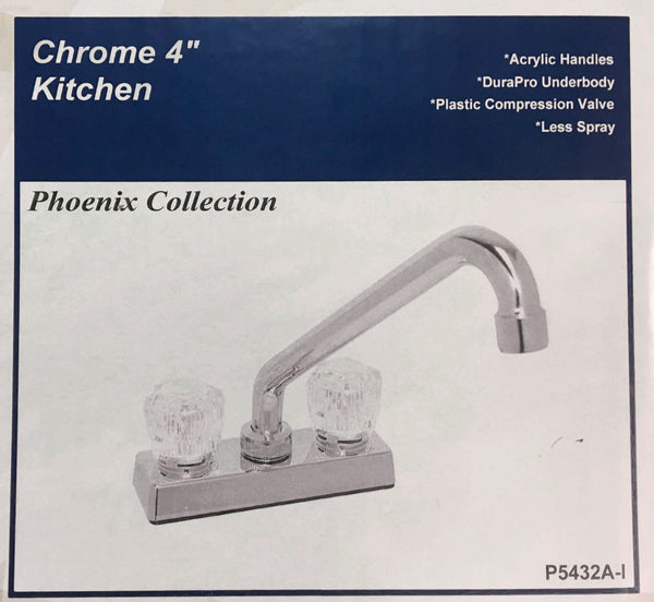 4" Chrome Kitchen Faucet